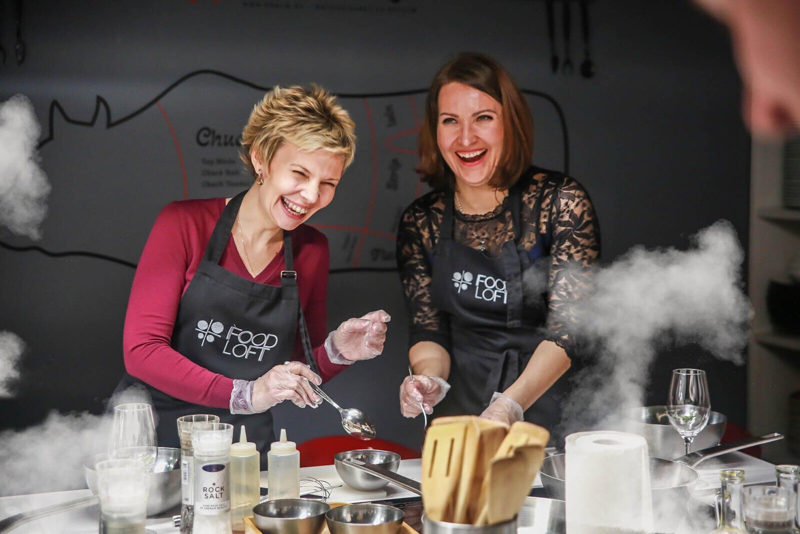 Гастрономическое шоу в плохую погоду на Васильевском острове