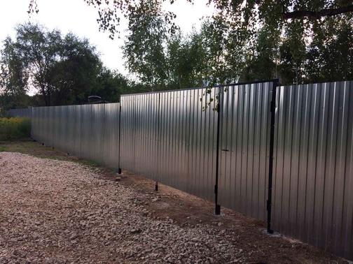 Забор из оцинкованного профлиста в Туле и области \"под ключ\" | Цены на ...