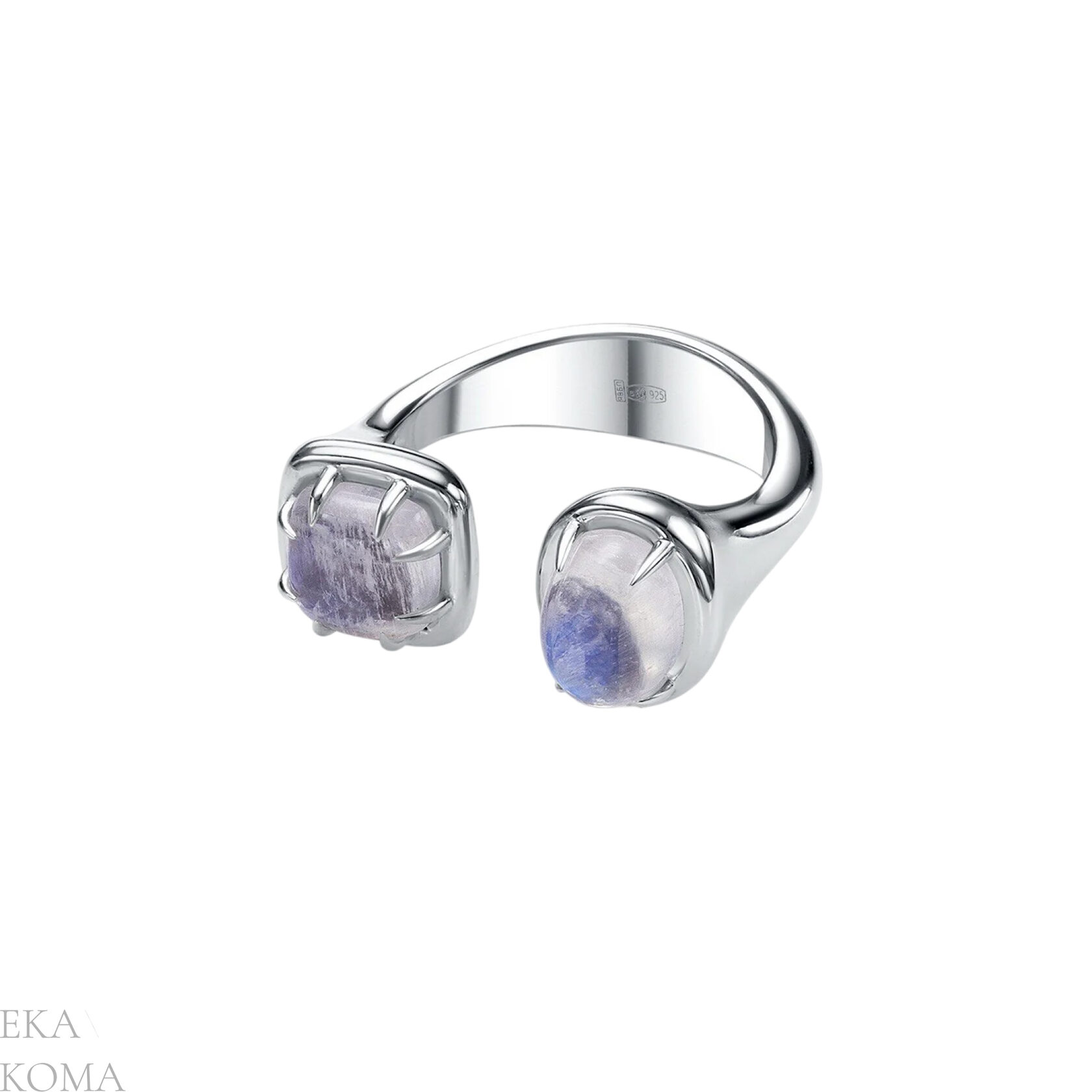 Серебряные кольца с камнями «EKA KOMA»