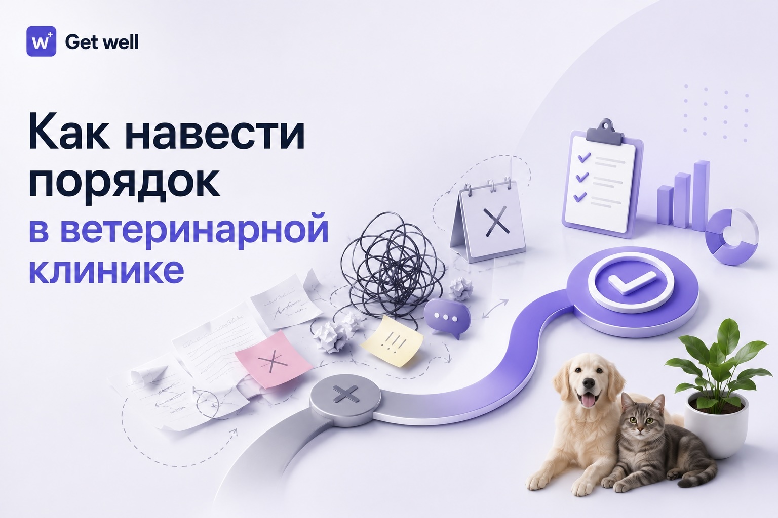 Карта процессов ветеринарной клиники в GetWell