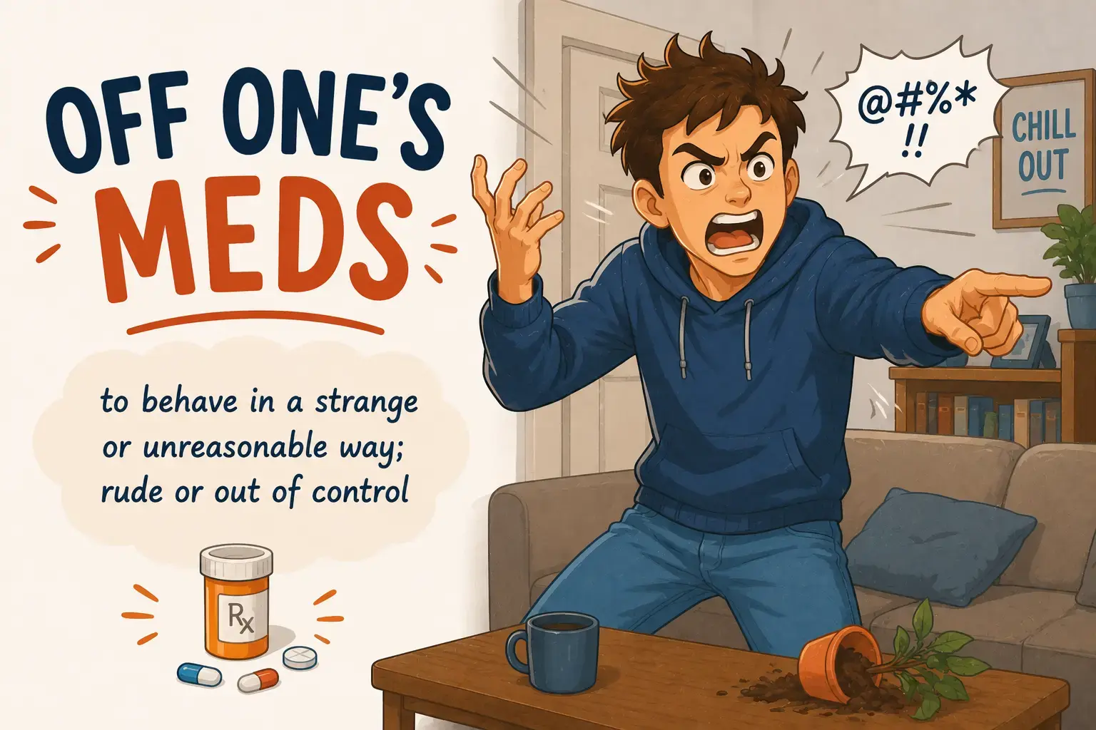 off one's meds
