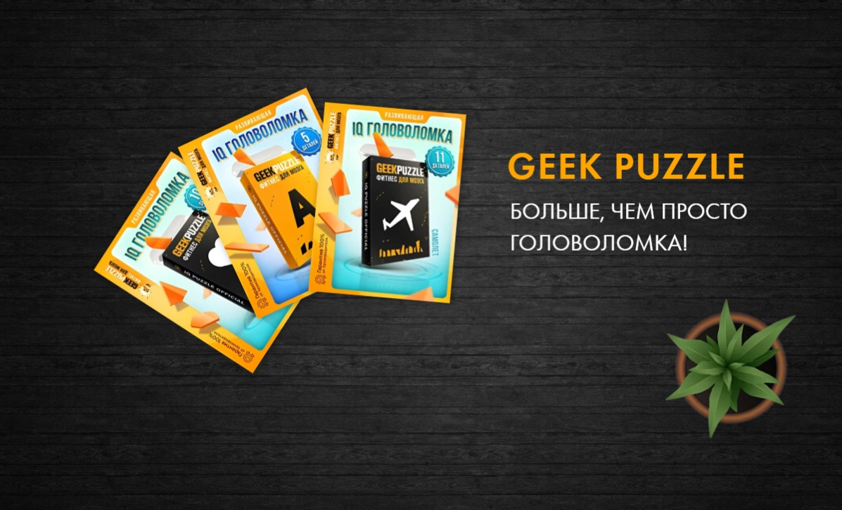 Головоломки GEEK Puzzle - Фитнес для мозга