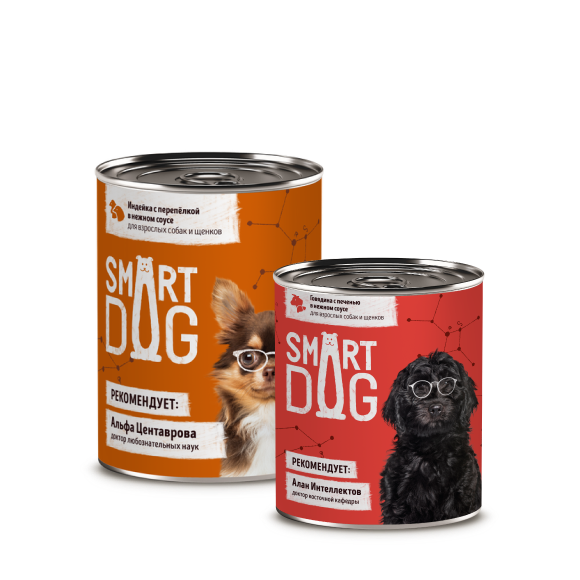 Два влажных корма Smart Dog