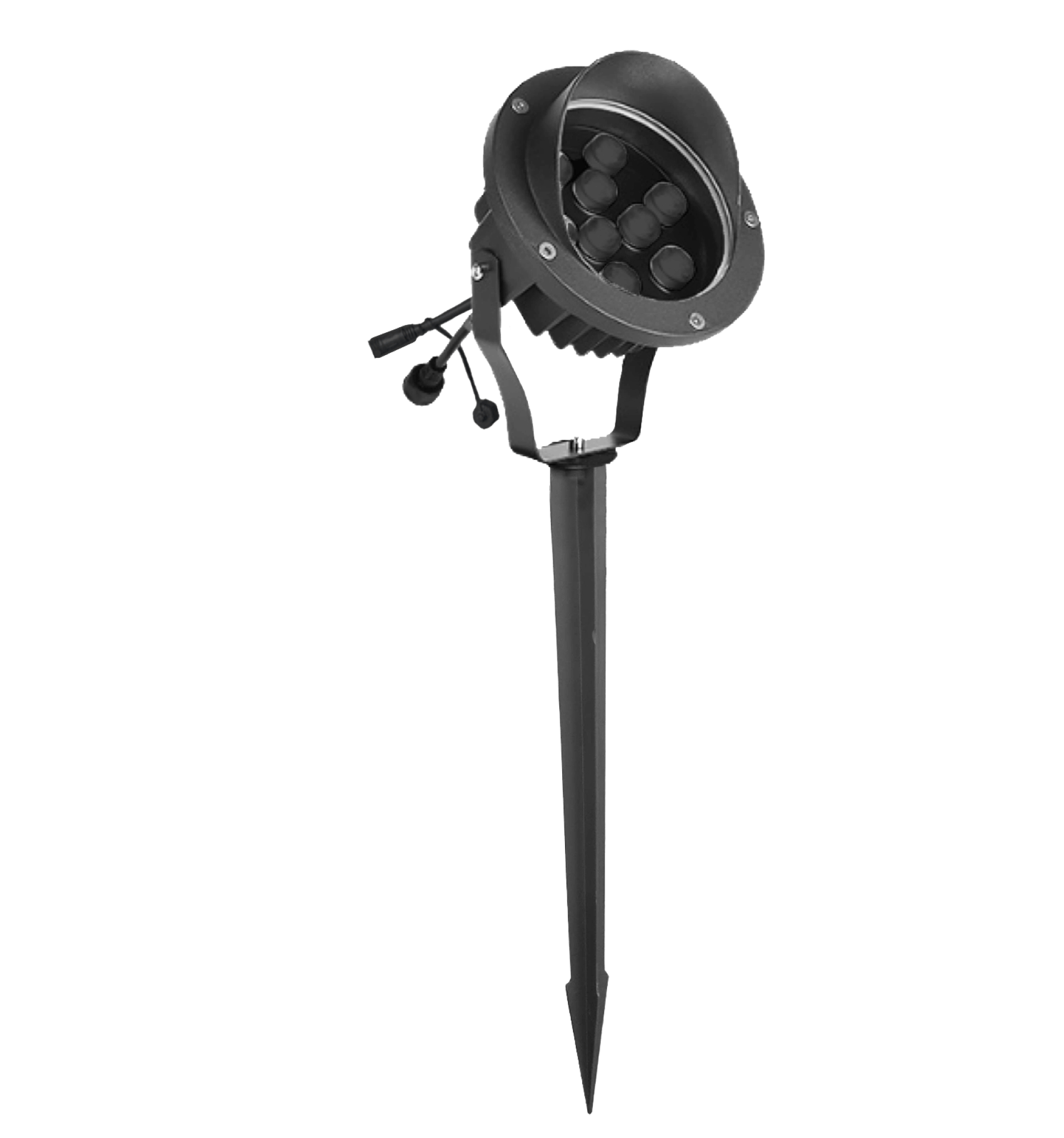 Универсальный большой RGB светильник-прожектор подсветки сада ...