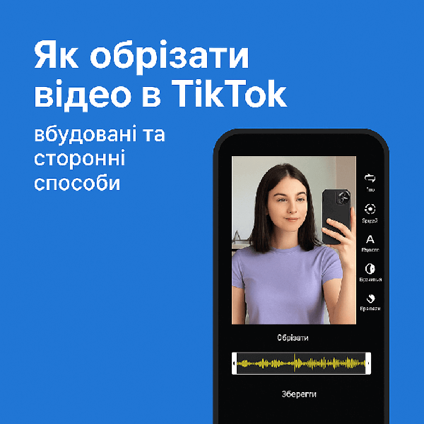 Як обрізати відео в TikTok