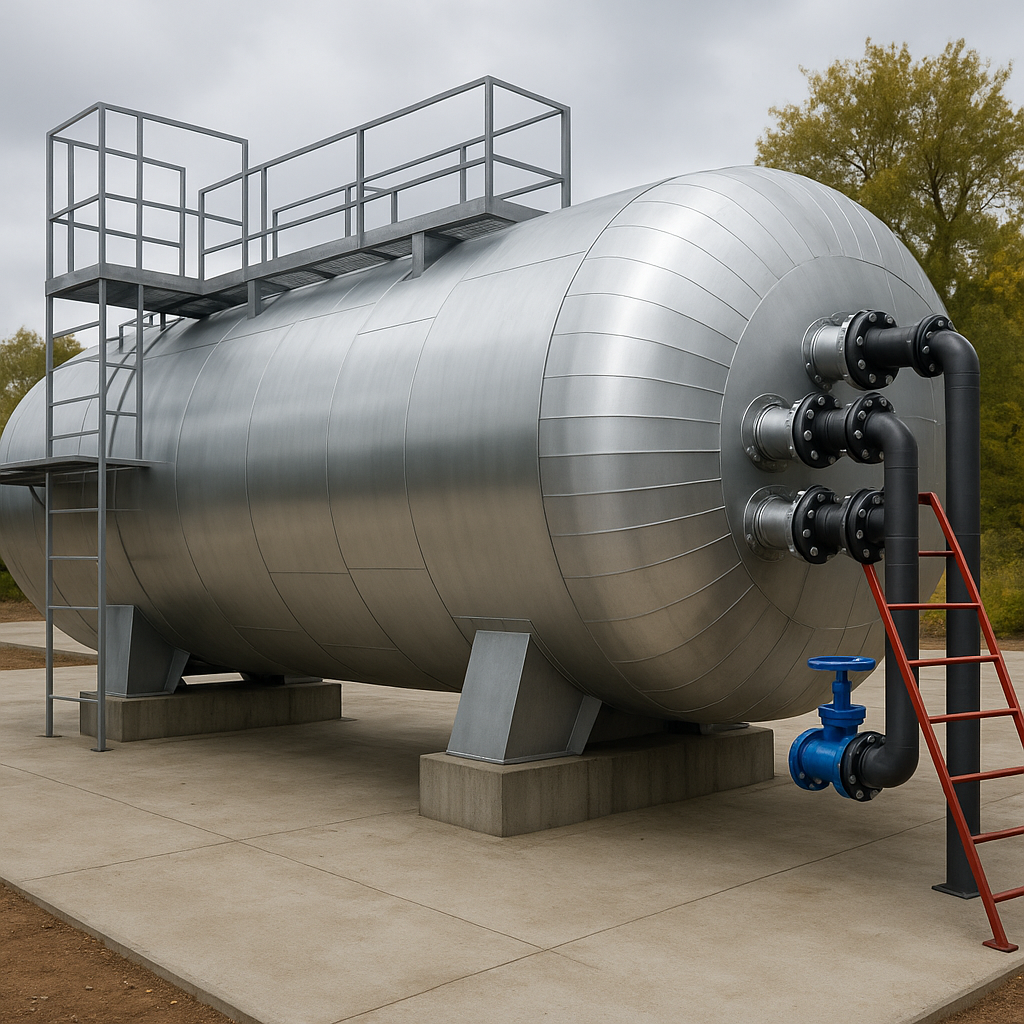 Биогазовый комплекс с обводкой