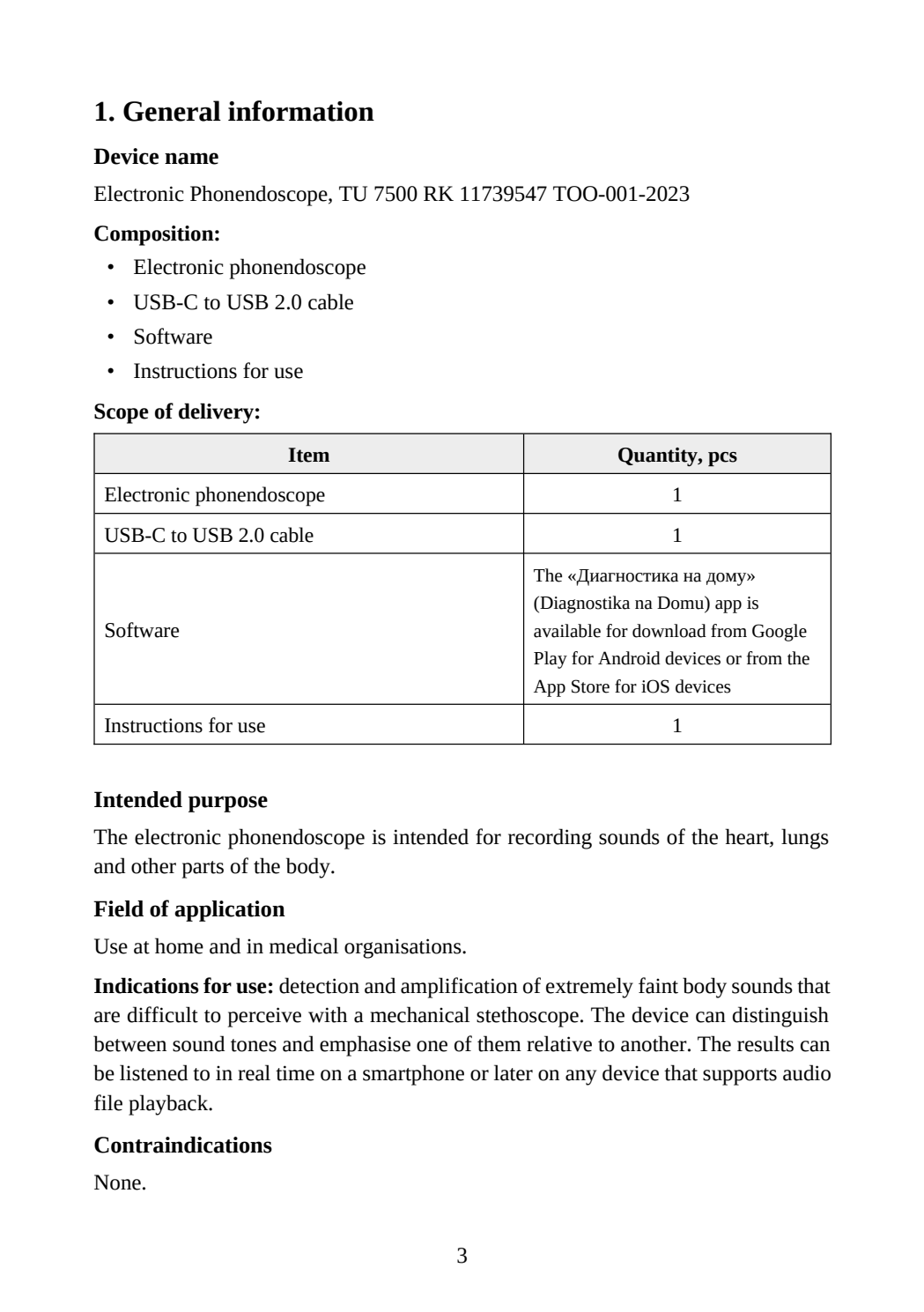 Instructions for Use: Page 3 of 30