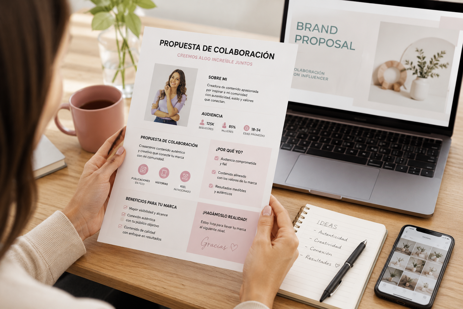 Diseñando una propuesta atractiva para influencers.
