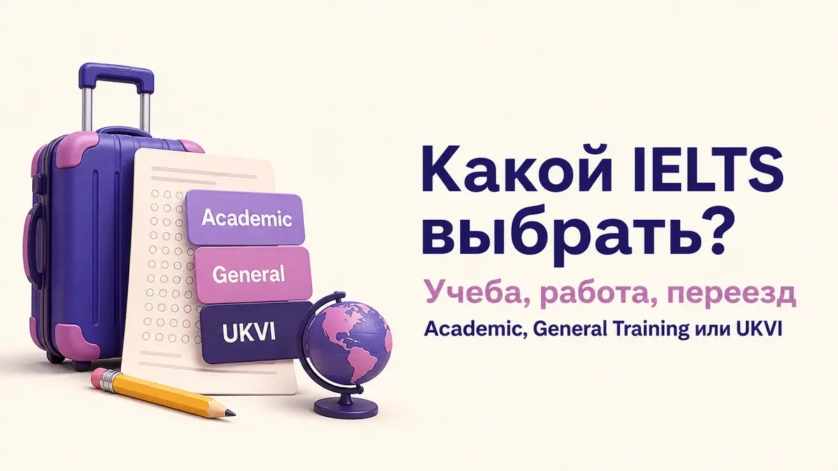Выбор между IELTS Academic, General Training и UKVI
