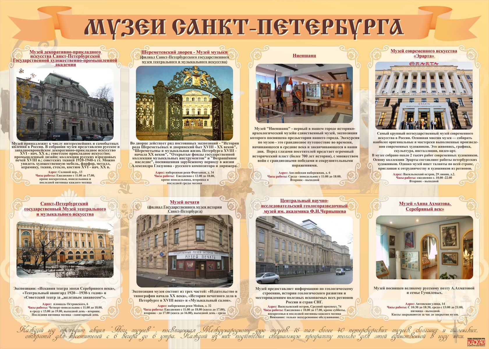 Музеи спб список режим. Информационный стенд в музее.