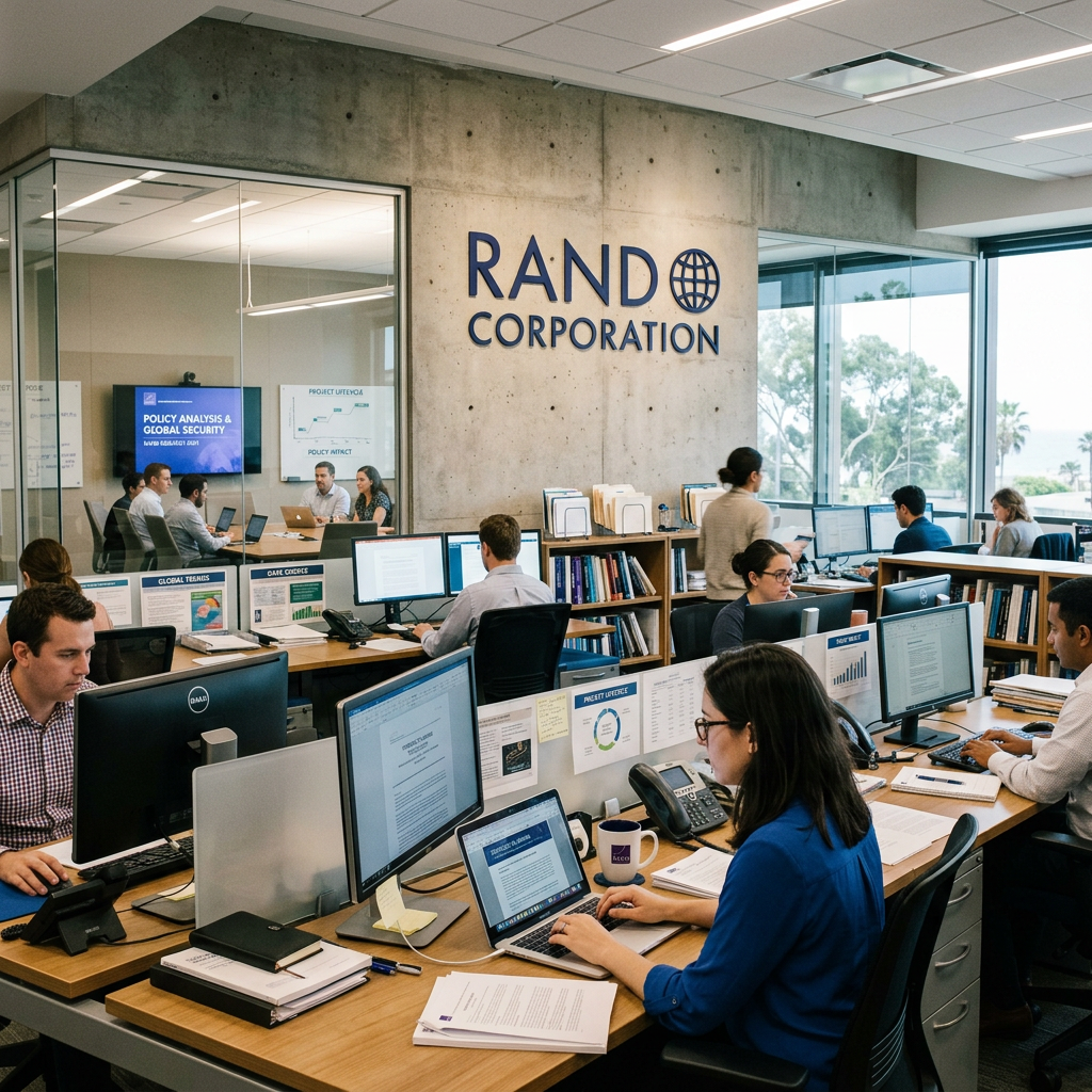 RAND Corporation — некоммерческая организация которая проводит стратегические исследования для правительств и институтов.