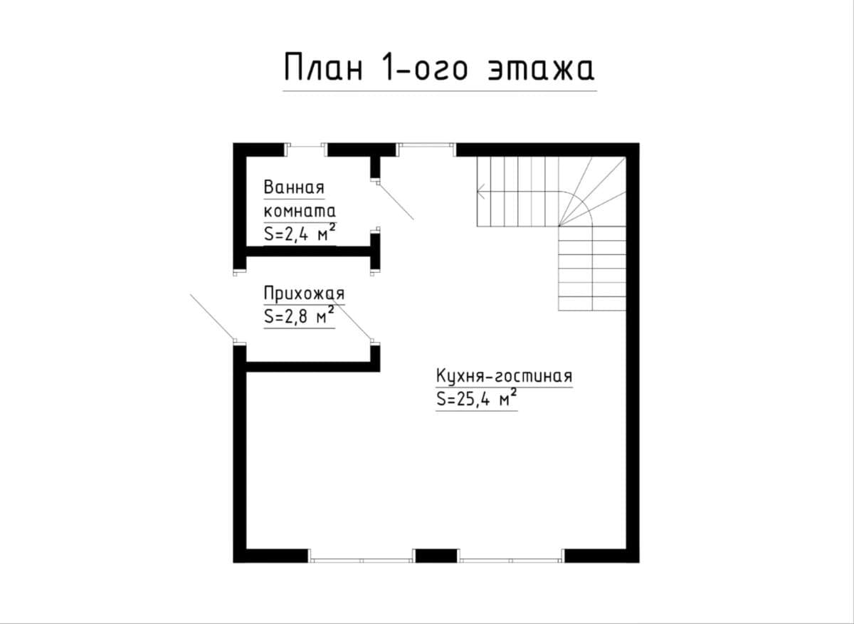 Планировка первого этажа дом из бруса 6х6