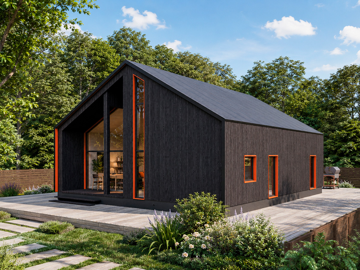 Домокомплект каркасного дома BARN 104 WOODCASTOR