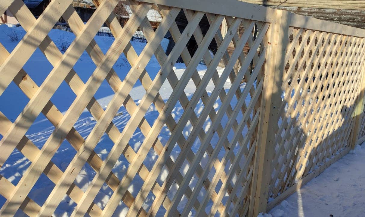 деревянный забор под ключ 