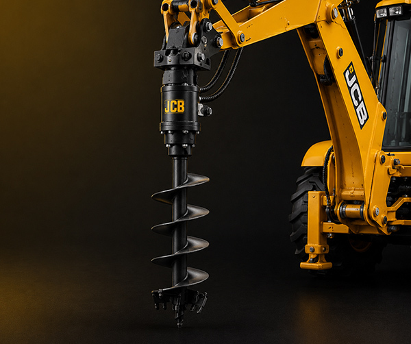 JCB с ямобуром