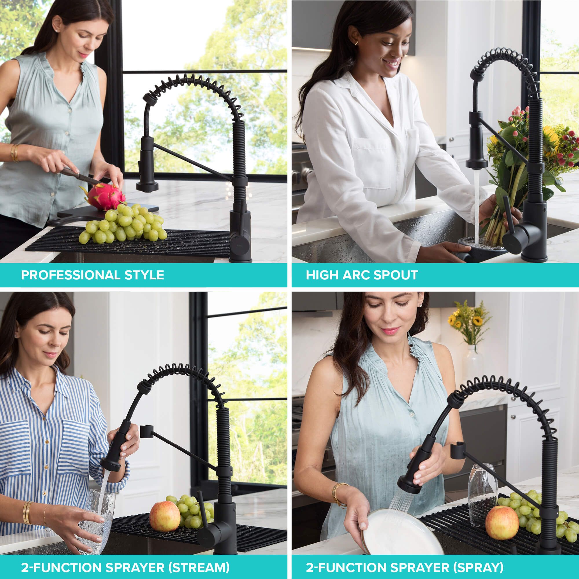 Кухонний змішувач Kraus KPF-1610CH - изображение 7