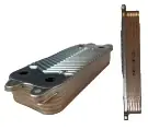 Теплообменник ГВС Vaillant TurboTEC, 13 пл., аналог
