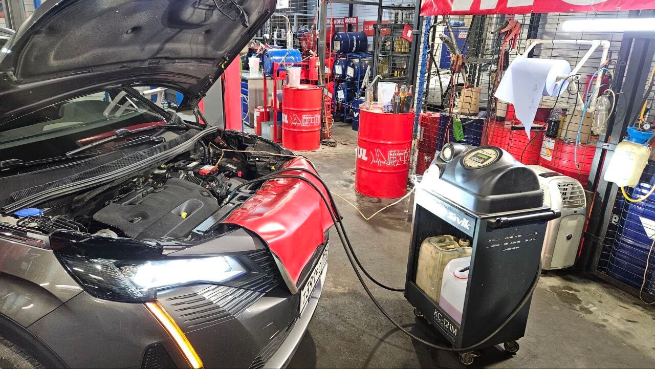 Аппаратная замена антифриза Peugeot