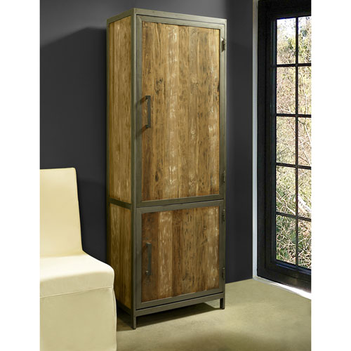 Купить шкаф в стиле лофт LOFT SH064 из металла и дерева на заказ в Москве, дизайнерские шкафы лофт Loft Style
