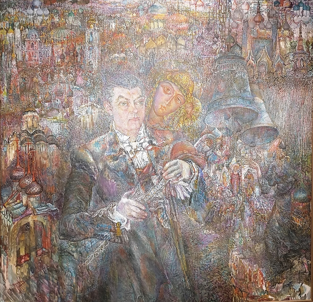 Художник Лидия Самокиш. Возродится Россия. Холст, масло. Частная коллекция семьи художника
