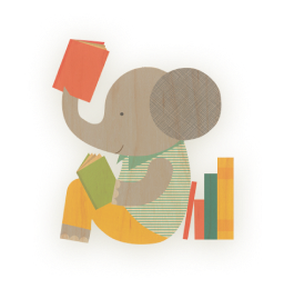 Слон читает книгу