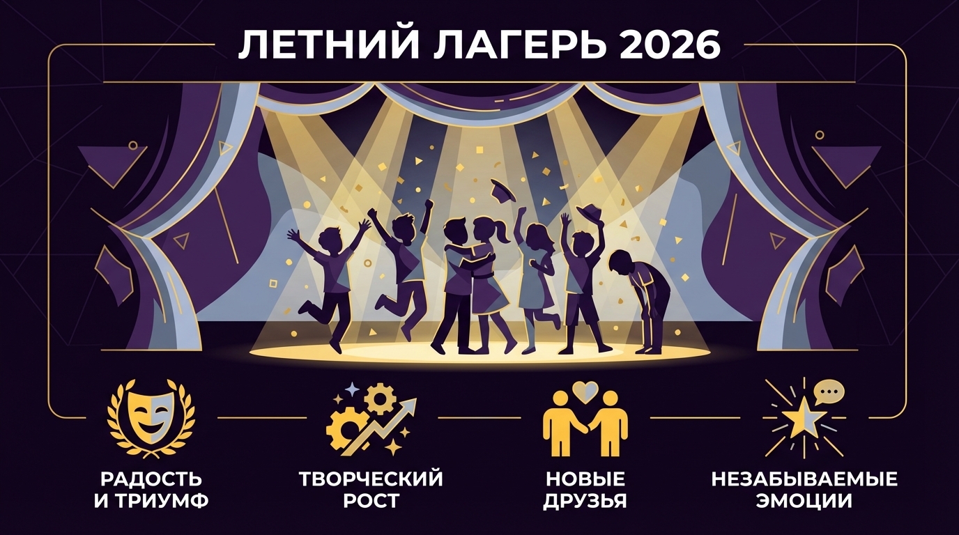 Дети на сцене творческого лагеря Applause - тренды детского отдыха