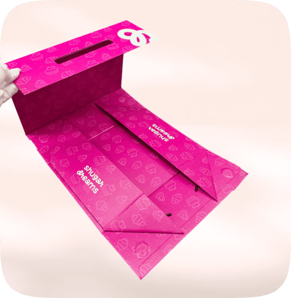 Коробка кашированная складная