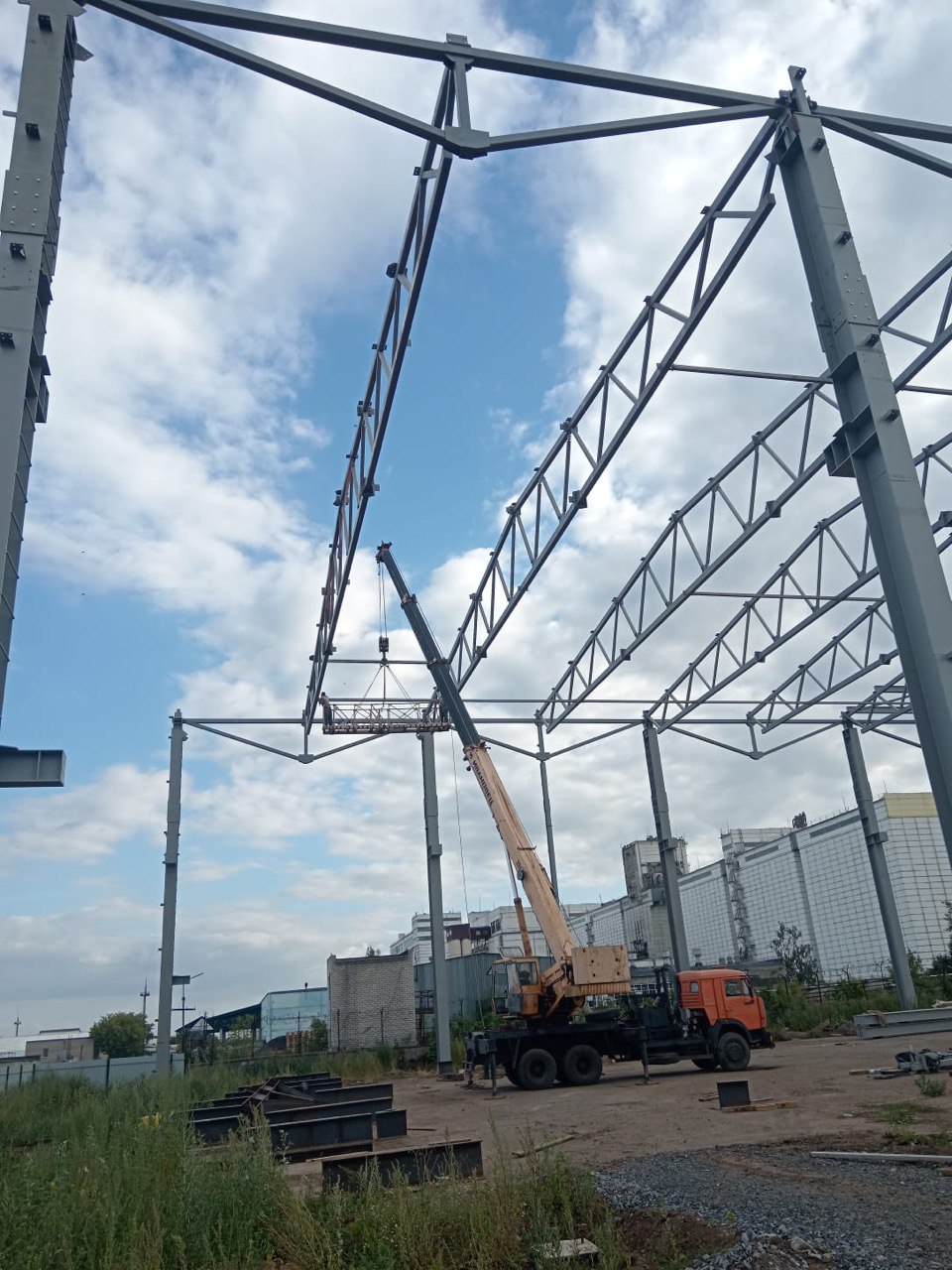 Строительство производственных корпусов. Производство металлопроката