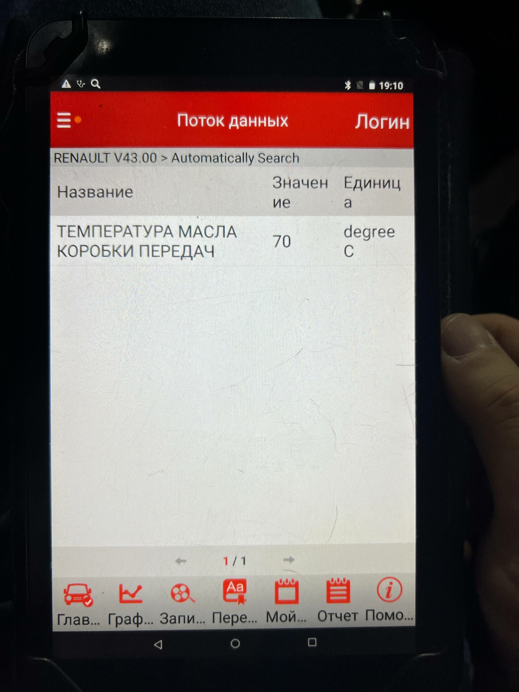 Диагностика вариатора Renault сканером