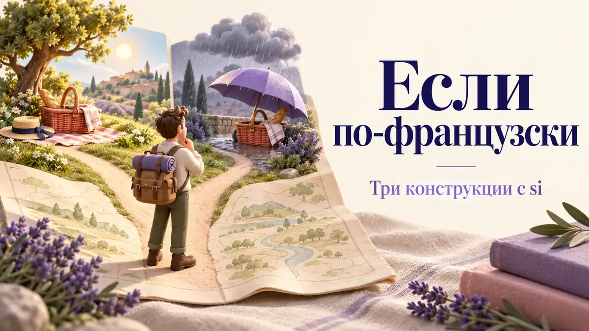 Развилка пути между пикником и дождливой сценой: три условные конструкции с si.