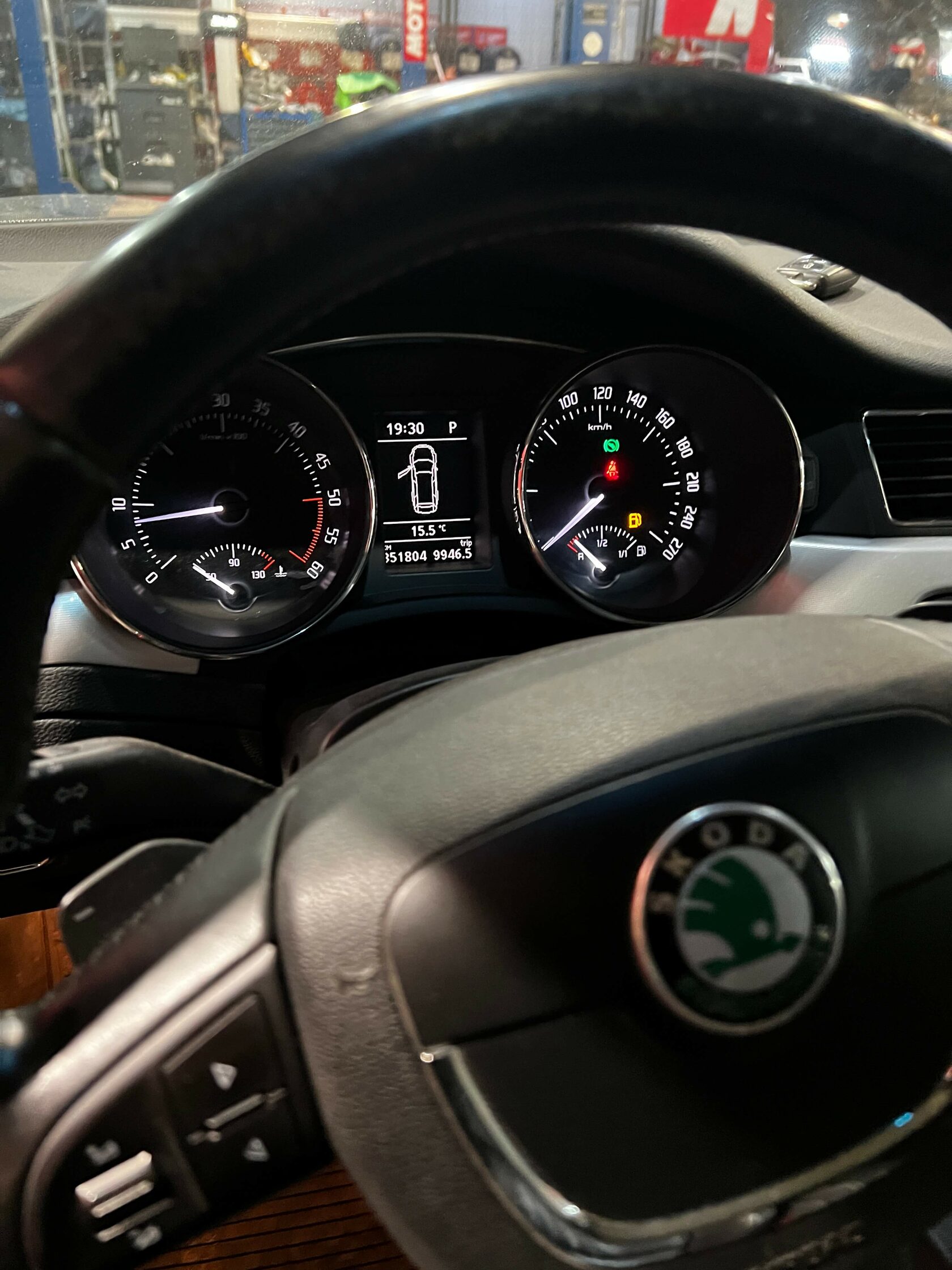 Фиксация пробега Skoda Superb