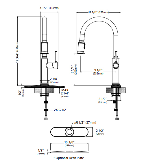 Кухонний змішувач Kraus KPF-1680SFS - изображение 3
