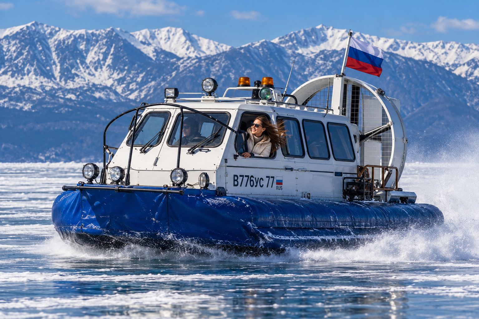 Хивус на зимнем Байкале