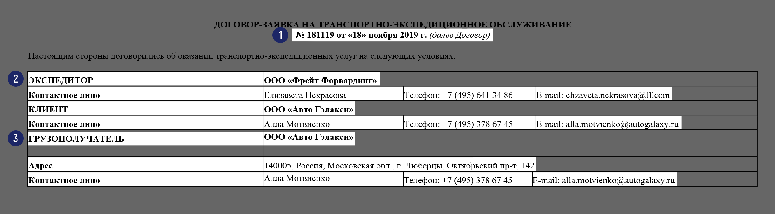 Обработка заявки от клиента и направление инструкций по поставке в страну  отправления — Национальная сборная Worldskills Россия