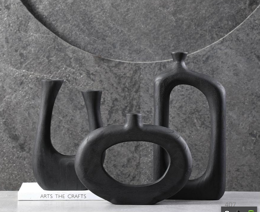 Декоративные вазы из дерева