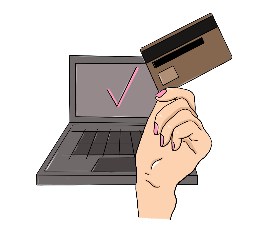 иллюстрация, онлайн оплата