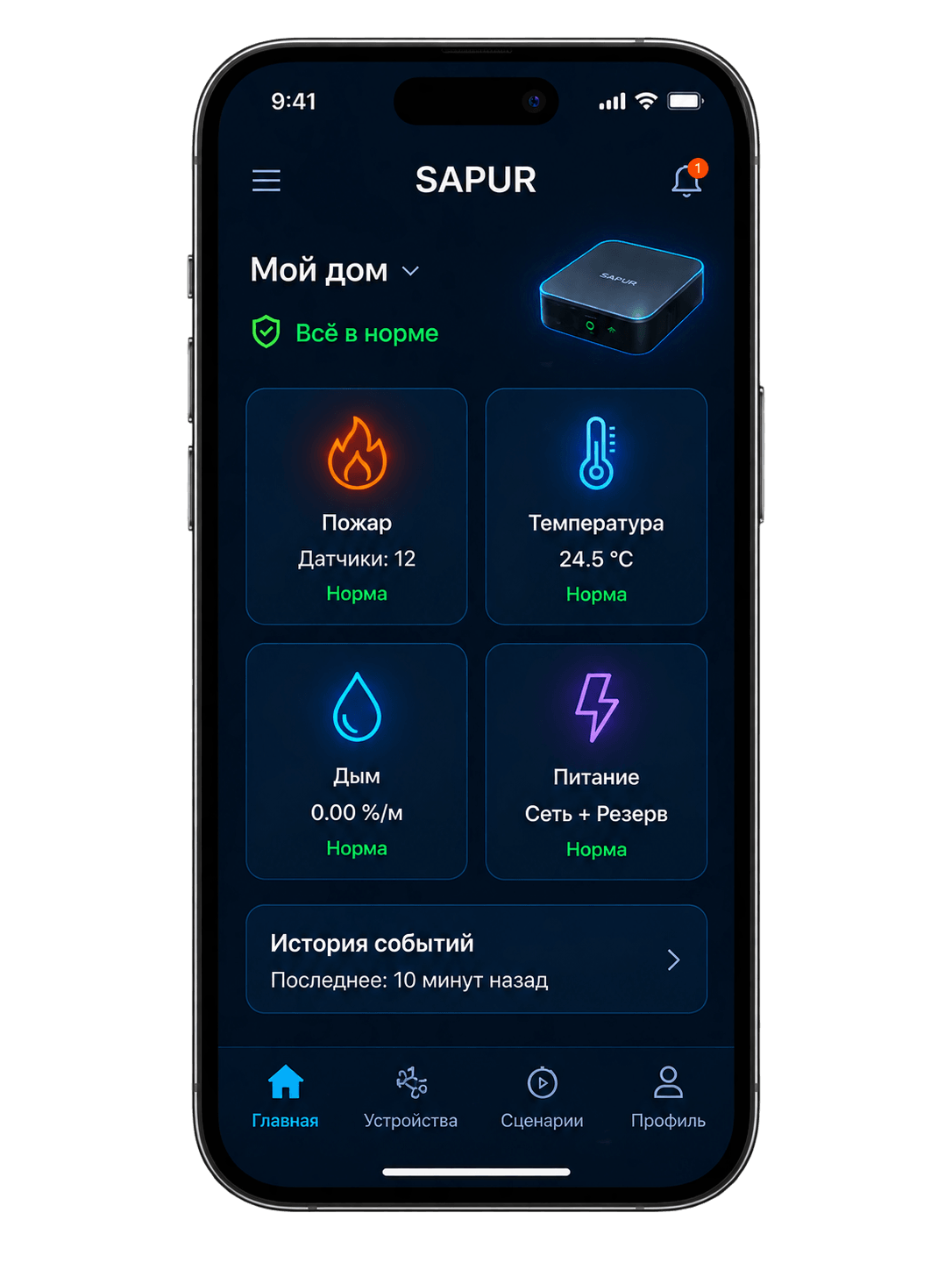 Мобильное приложение SAPUR