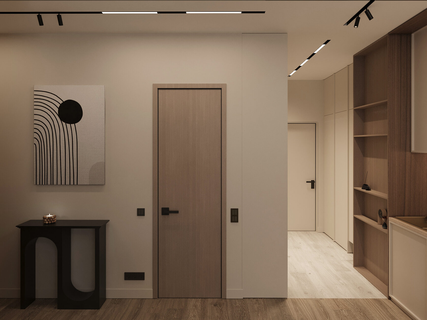 ЖК Will Towers — интерьер квартиры 75 м² в стиле джапанди | MARIIA.DESIGN