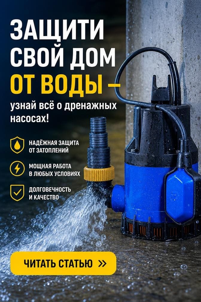 Дренажный насос для канализации купить в Норд Сантехмонтаж