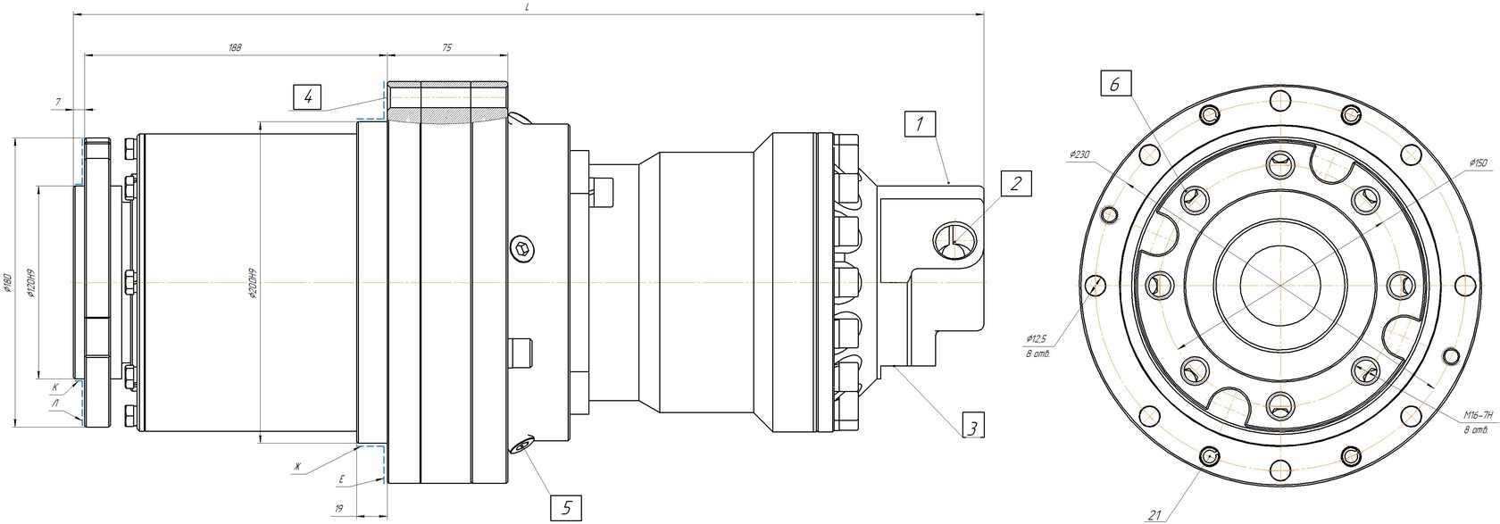 Габаритные и присоединительные размеры
