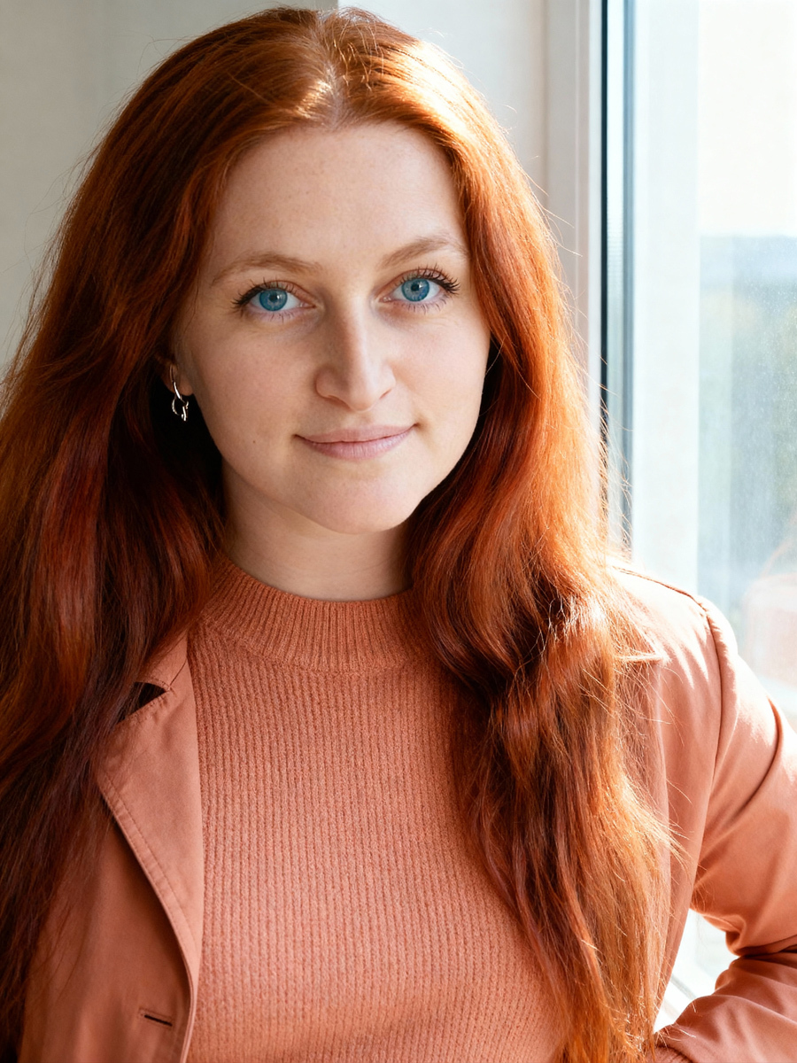 нейрофотосессия девушки с длинными волосами