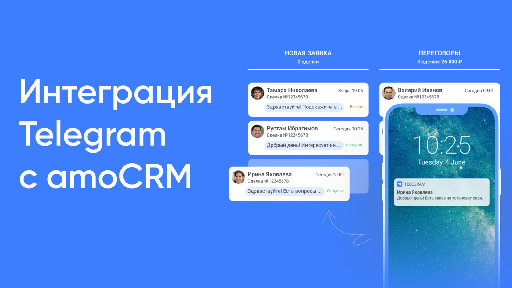 Интеграция Telegram с amoCRM выстройте канал продаж в мессенджере из CRM