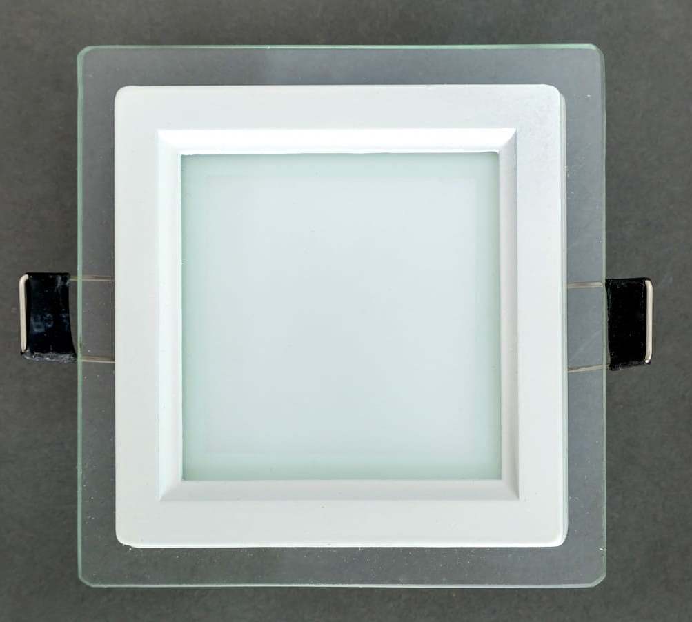 Светодиодный светильник со стеклом по контуру