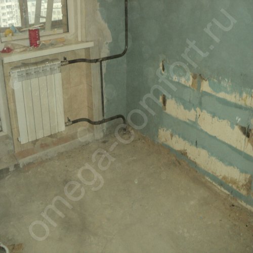 Перенос радиатора отопления на балкон | Перенос батарей на лоджию от ...