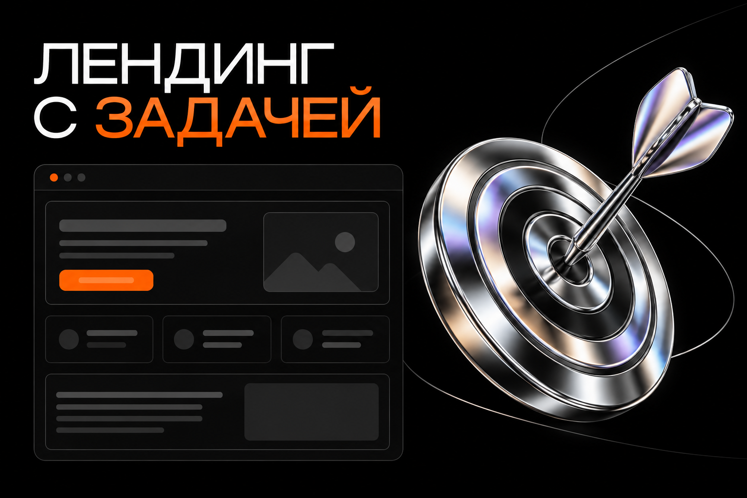 Лендинг с понятным предложением и целевым действием.