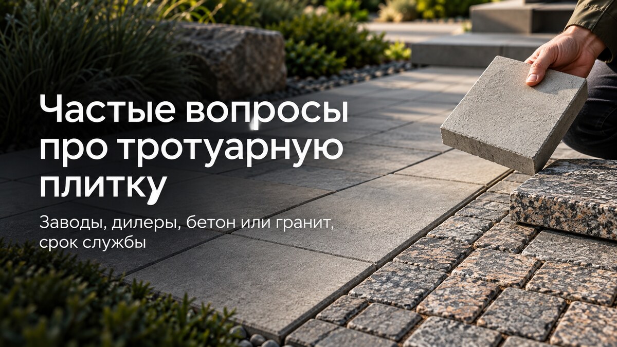 Частые вопросы про тротуарную плитку — обложка выпуска