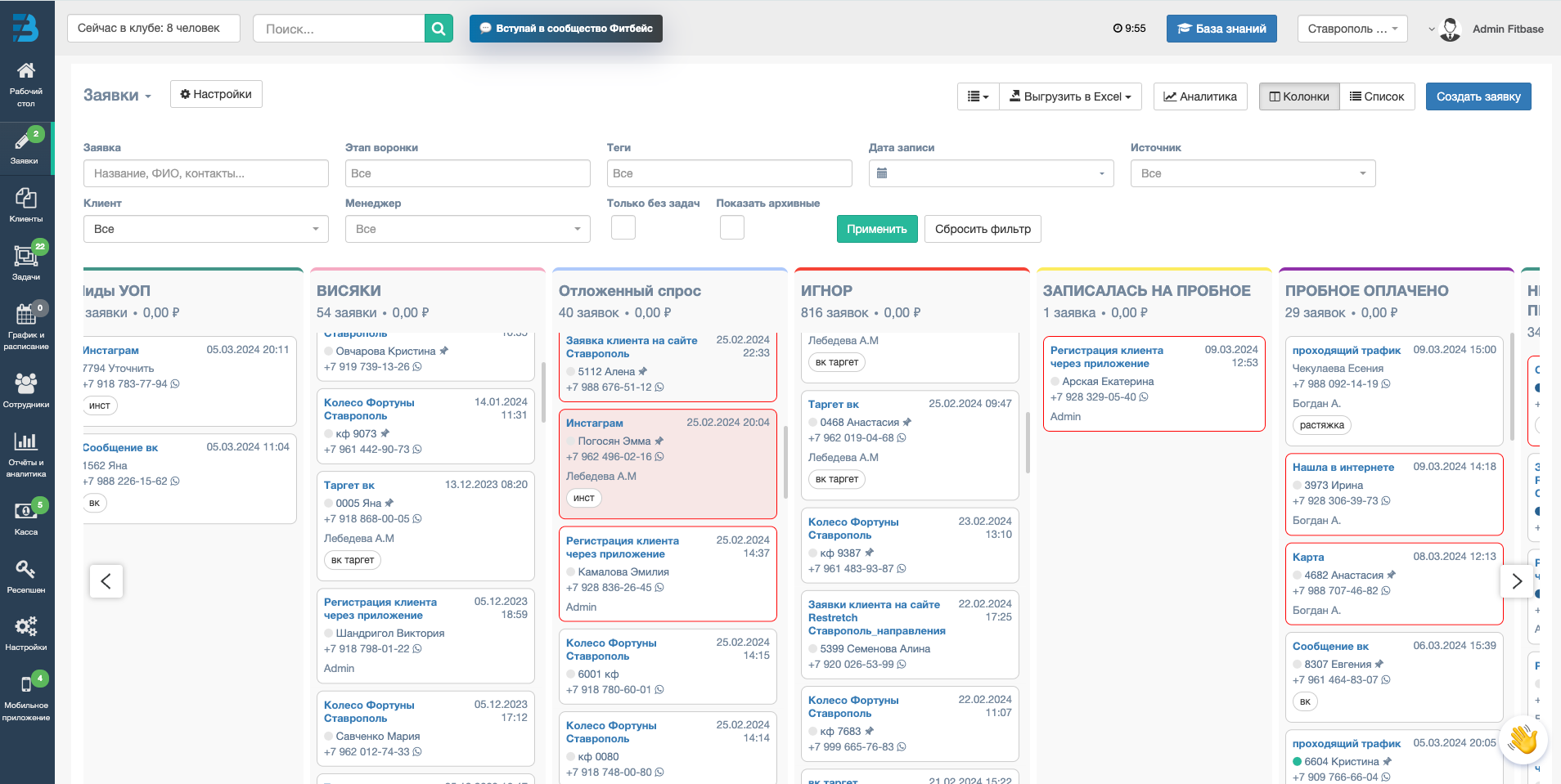 Как работать с лидами | Фитбейс
