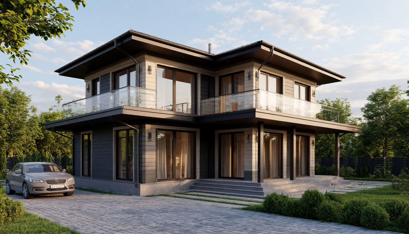 Двухэтажный дом проект Ростов-на дону