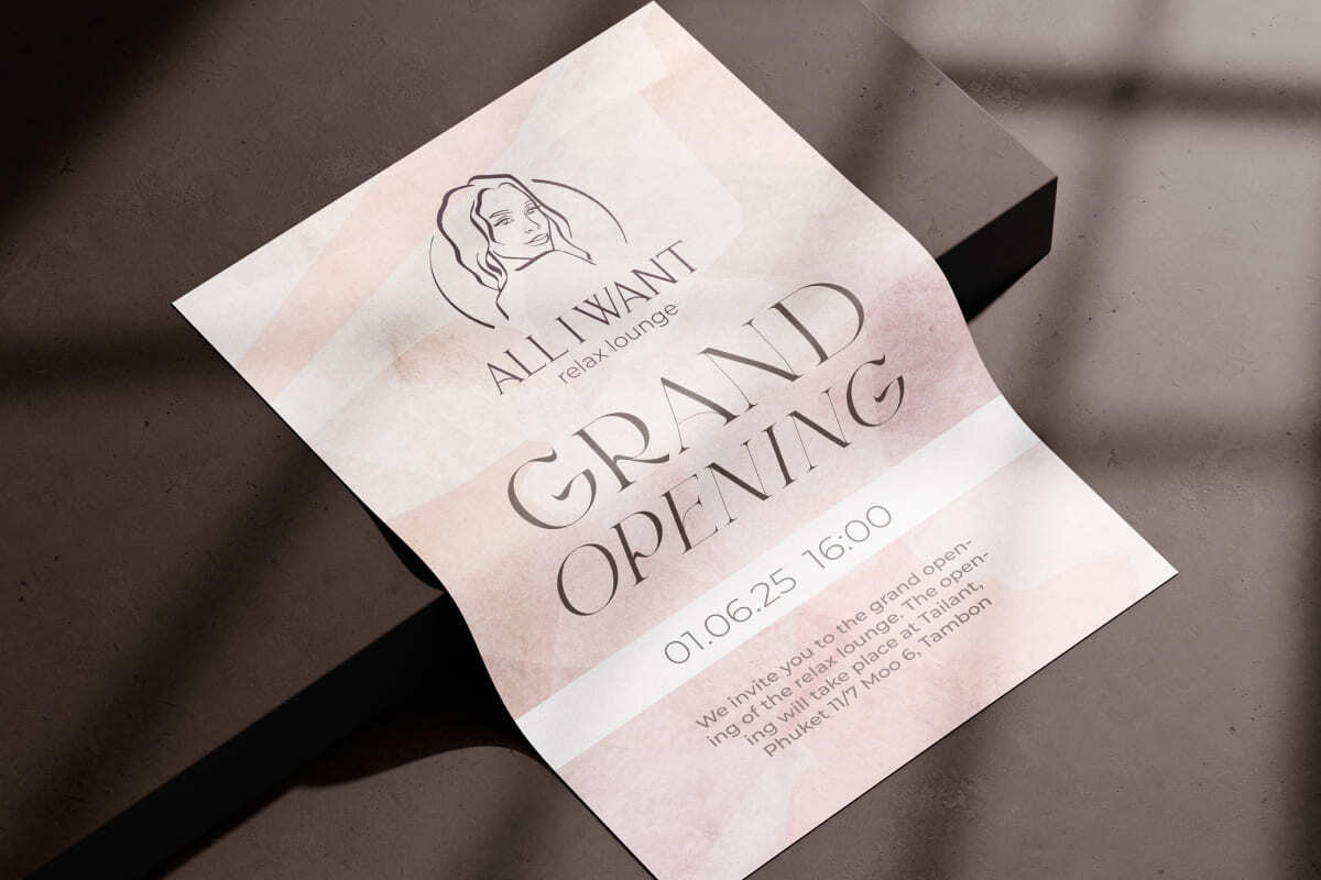 Брендинг для салона красоты ALL I WANT: логотип, фирменный стиль, гайдбук, вывеска