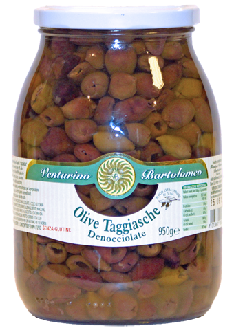 Оливки Таджиаски без косточки в олив.масле ВЕНТУРИНО 950г